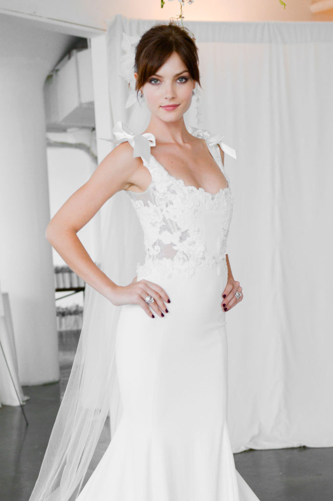 Marchesa brd F18 028 681x1024 - Wedding Trends - From Princess Capes to Polished Pants