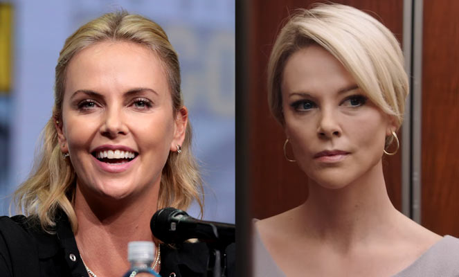 Charlize in Bombshell - 50 Most Impressive Movie Makeup Transformations