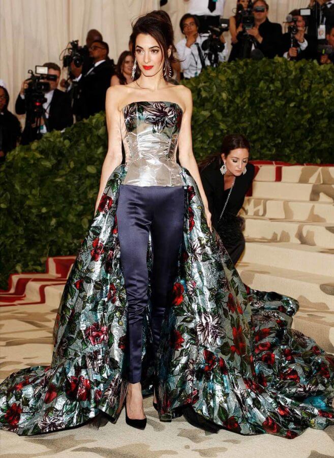 Amal Clooney in Richard Quinn - Our Favorite Met Gala Looks in the Last Decade